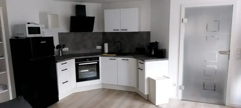 Küche der Ferienwohnung Kleine Oase in Wenden